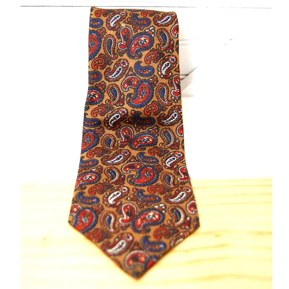 Paisley print Bert Pulitzer neck tie Men's 55